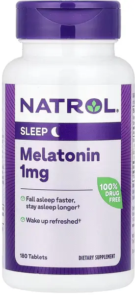 Melatonin, 1 mg, 180 tablete, Natrol