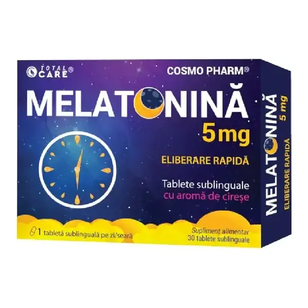 Melatonina 5 Mg Fast Release, 30 tablete, Cosmo Pharm