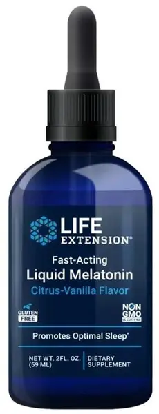 Melatonină lichidă cu acțiune rapidă, 59 ml, Life Extension