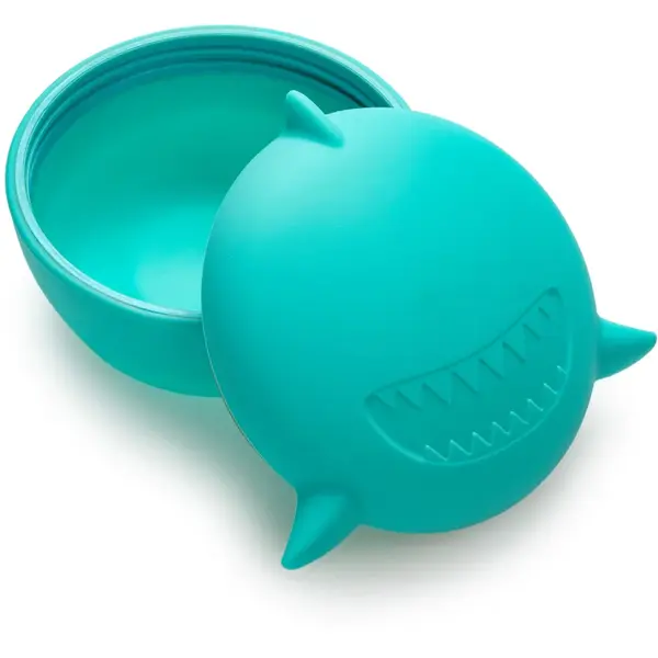 Melii Silicone Bowl with Lid caserolă de mâncare Shark 350 ml
