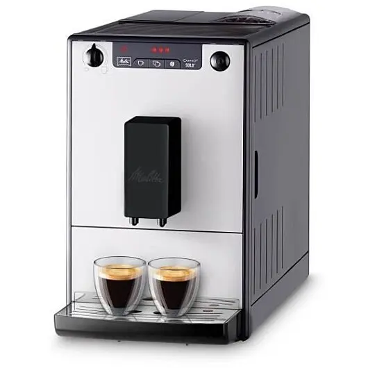 MELITTA Espressor Superautomat Melitta E950-666 Solo Pure 1400 W, 15 bari 1, 2 L, Negru-Argintiu