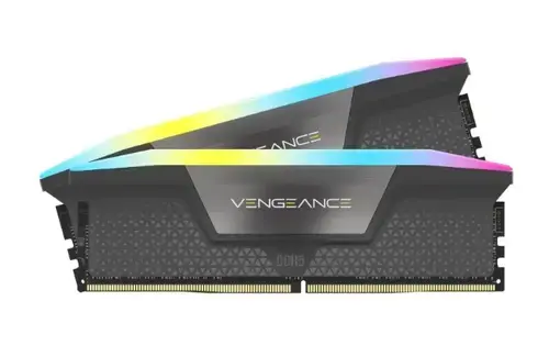 Memorie Corsair Vengeance RGB, 32GB (2 x 16GB), DDR5, 6400MHz, C32, 1.4V, AMD/Intel (Negru)
