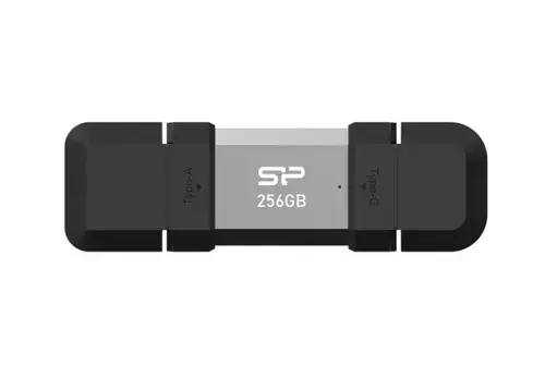 Memorie externa Silicon Power Mobile C51, 256GB USB/USB-C (Gri/Negru)