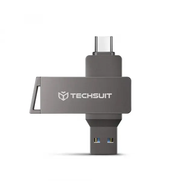 Memorie Externa USB-A 3.0 / USB-C Techsuit THSM20, 64Gb