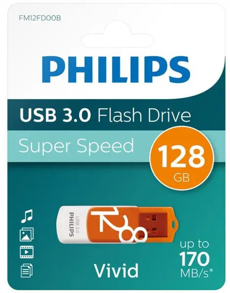 Memorie flash Philips - Vivid, 128GB, USB 3.0
