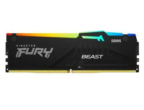 Memorie Kingston FURY Beast RGB, 16GB DDR5, 5600MHz, CL36