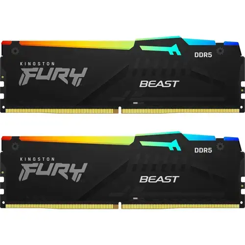 Memorie Kingston FURY Beast RGB 32GB DDR5 6000MHz CL30 Dual Channel Kit