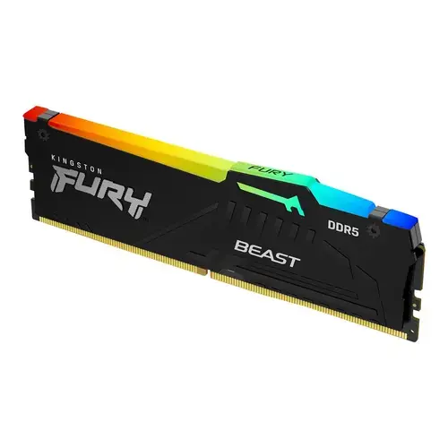 Memorie Kingston FURY Beast RGB, DDR5, 16 GB, 6000 MHz, PC5-48000, CL30