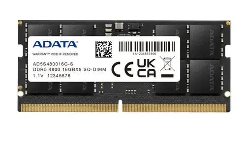 Memorie Laptop ADATA AD5S480016G-S, 16GB, DDR5, 4800MHz