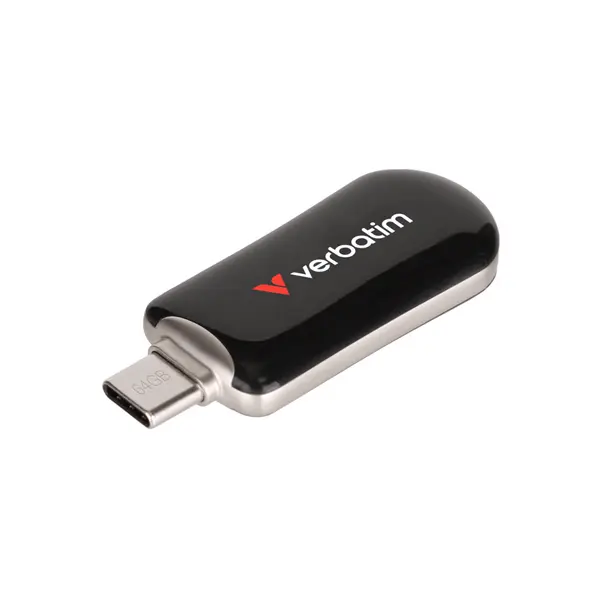 Memorie USB 64GB Verbatim Plectra USB-C BK