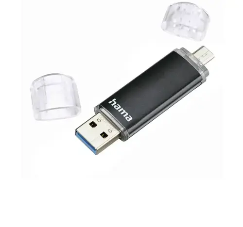 Memorie USB Hama Laeta Twin, 32 GB (Negru)
