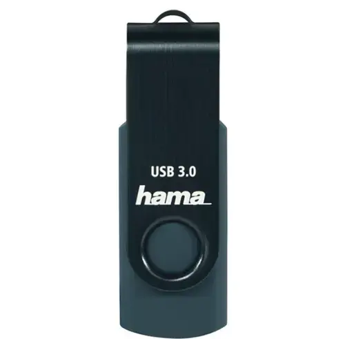 Memorie USB HAMA Rotate 182465, 128GB, USB 3.0, (Albastru)