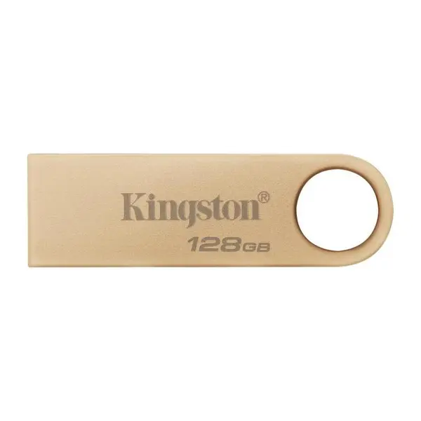 Memorie USB Kingston DTSE9G3, USB 3.2 Gen 1, 128 GB, Metalic, Auriu