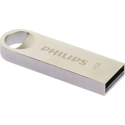 Memorie USB Philips Moon Edition 2.0, 64 GB, Argintiu