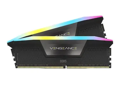Memorii Corsair Vengeance RGB 32GB, DDR5, 6200MHz, CL36, 2x16GB, 1.25V (Negru)