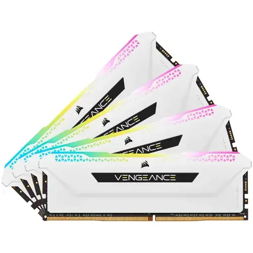 Memorii Corsair Vengeance XMP 2.0 PRO SL, White Heatspreader 64GB (4x16GB), DDR4, 3200MHz, CL 16, RGB