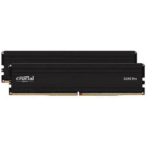 Memorii Crucial Pro Black Intel XMP 3.0/AMD EXPO, 32GB (2 x 16GB), DDR5-6000MHz, CL48, Dual Channel