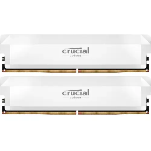 Memorii Crucial Pro Overclocking CP2K32G60C40U5W Intel XPM 3.0/AMD EXPO, 64 GB (2x 32GB), DDR5-6000 MHz, CL 40, Dual Channel