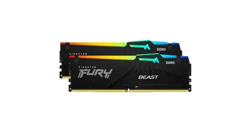 Memorii Kingston FURY Beast RGB 16GB(2x8GB) DDR5 6000MHz CL30 Dual Channel Kit