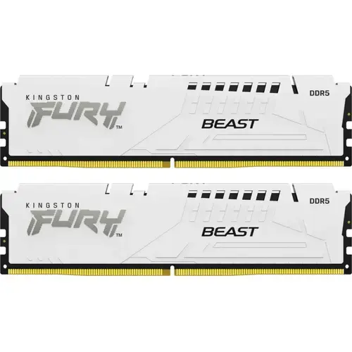 Memorii Kingston FURY Beast White 32GB DDR5 6000MHz CL36 Dual Channel Kit