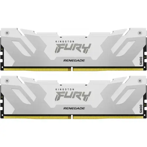 Memorii Kingston FURY Renegade White Intel XMP 3.0, 32GB (2x16GB), DDR5-8000MHz, CL38, Dual Channel