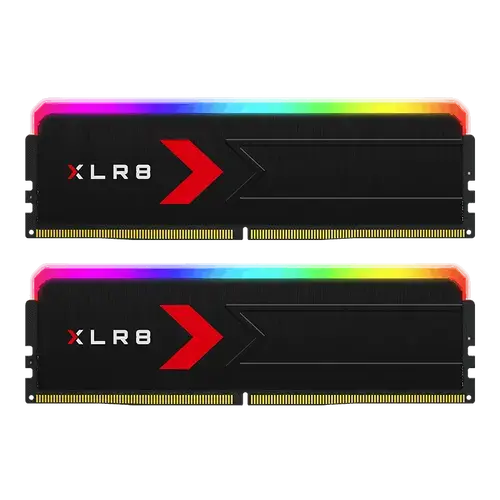 Memorii RAM PNY XLR8 RGB, 32GB (2x16), DDR5, 6000MHz, CL36, AMD EXPO, XMP 3.0, Dual Channel Kit