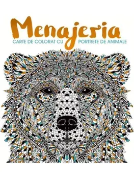 Menajeria. Carte de colorat cu portrete de animale/***
