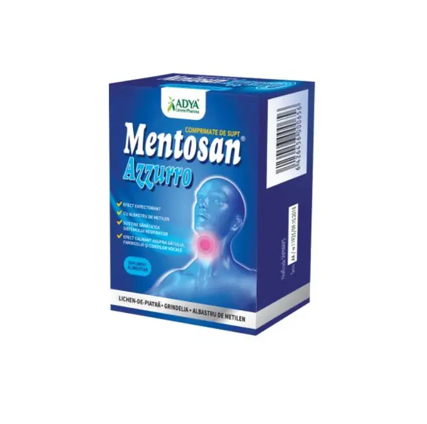 Mentosan Azzuro 21 comprimate