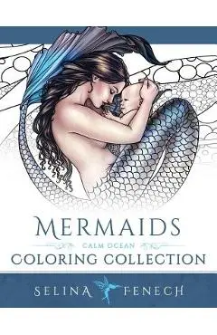 Mermaids - Calm Ocean Coloring Collection - Selina Fenech