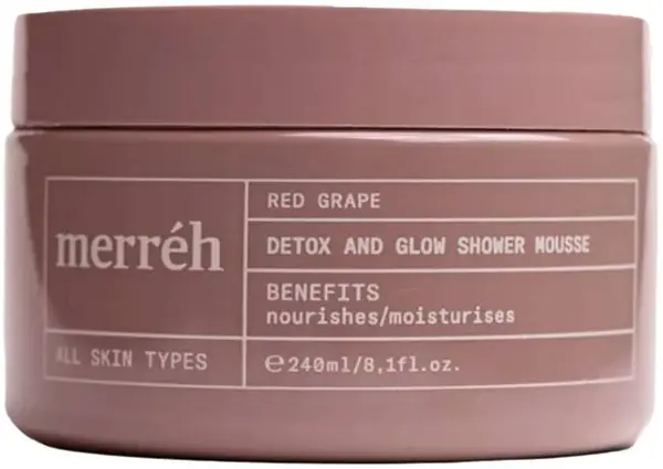 Merréh Red Grape Spumă detoxifiantă pentru față și corp, 240 ml