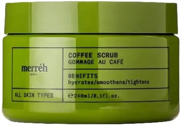Merréh Scrub pentru față și corp cu cafea, 240 ml