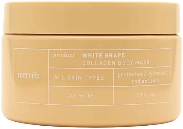 Merréh White Grape Mască de corp cu colagen, 240 ml