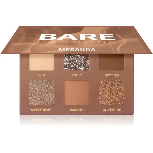 Mesauda Bare Harmony paleta farduri de ochi culoare 206 Timeless Nude 6x1 g
