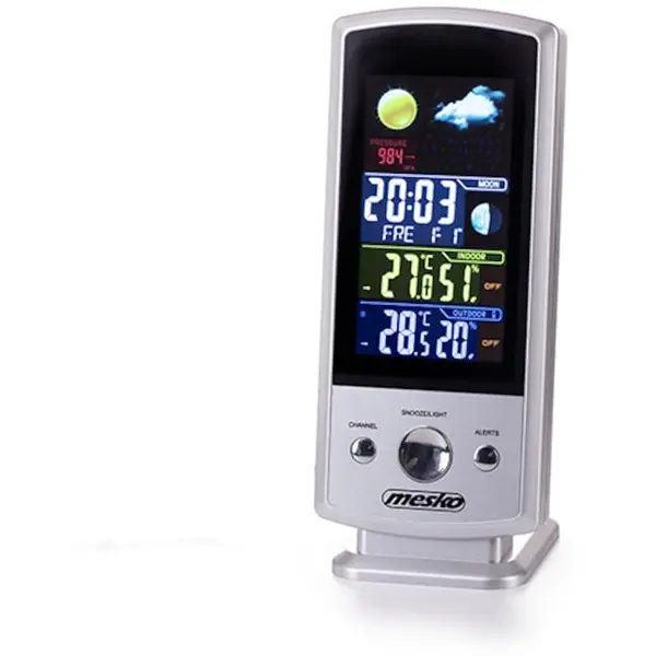 Mesko Statie meteo Mesko MS 1177, termometru interior-exterior, ceas, alarma