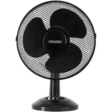 Mesko Ventilator de birou Mesko MS 7309, diametru 30 cm, 3 setari de viteza, reglare sus-jos, baza stabila, putere 40 W, Negru