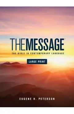 Message Bible-MS-Large Print Numbered - Eugene H. Peterson