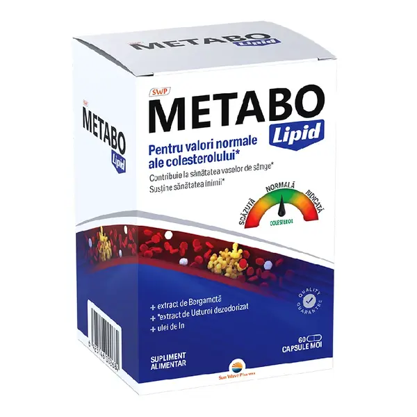 Metabo Lipid, 60 capsule moi, Sun Wave Pharma
