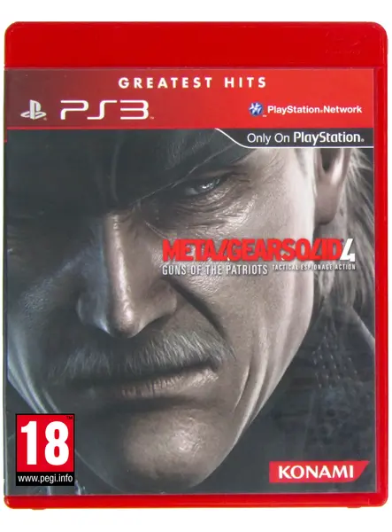 Metal Gear Solid 4 Guns Of The Patriots Greatest Hits PlayStation 3