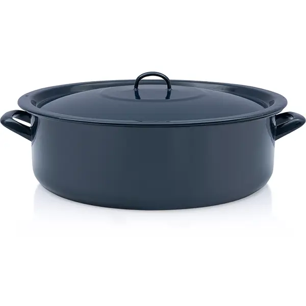 Metalac Cratita 20l cu capac Teget Finska Metalac email/40cm/20l