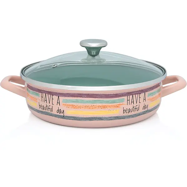 Metalac Oala 4l cu capac Divan Dan Metalac email/26cm/4l