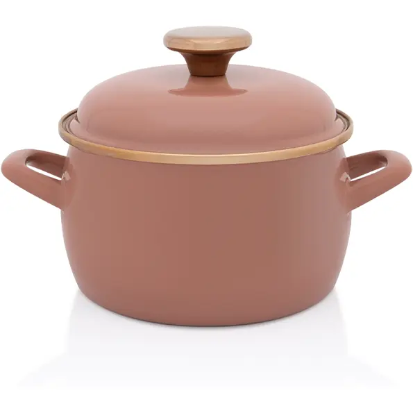 Metalac Oala cu capac Moka Metalacemail, 16cm, 2l