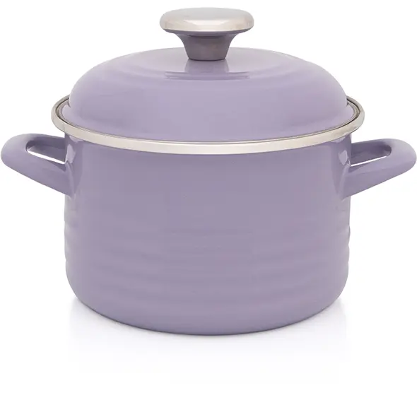 Metalac Oala cu capac Standard Metalacemail, 16cm, 2l, lila pastel