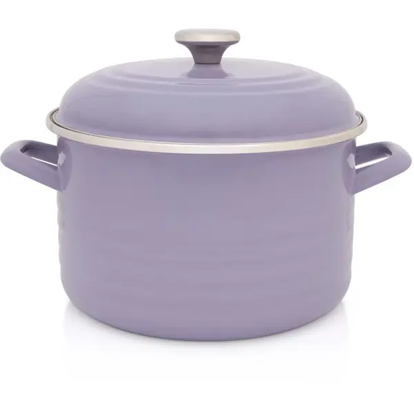 Metalac Oala cu capac Standard Metalacemail, 24cm, 6.75l, lila pastel