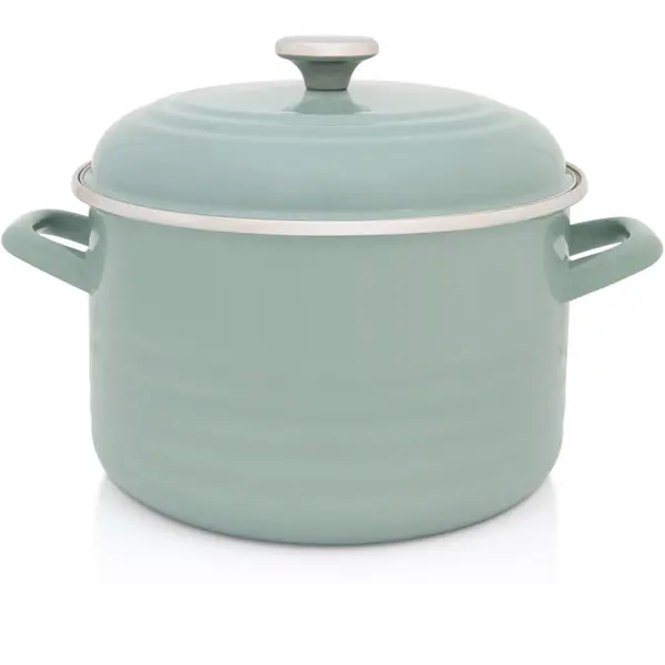 Metalac Oala cu capac Standard Metalacemail, 24cm, 6.75l, Verde pastel