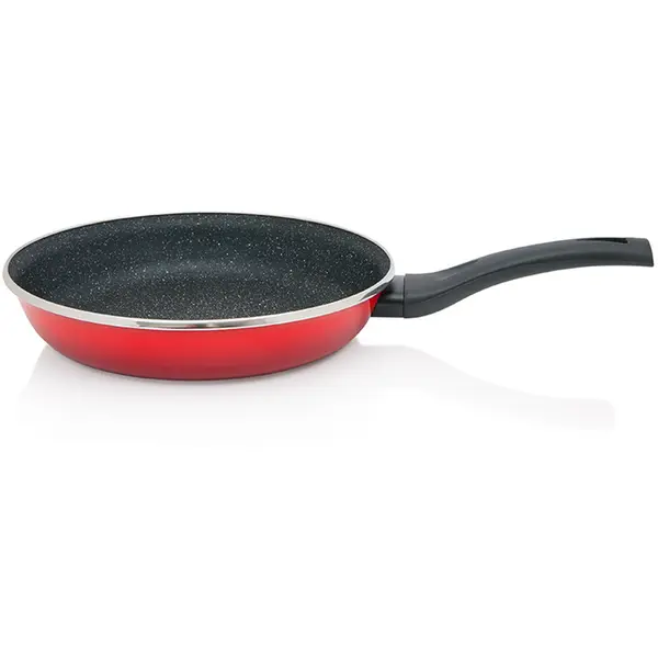 Metalac Tigaie 2l Granit Induction rosu Metalac email/26cm/2l