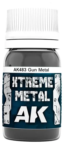 Metalizator AK Interactive - Xtreme Metal Gun Metal (AK483) (30 ml)
