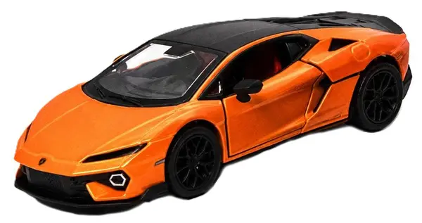 Metallică Kinsmart - Lamborghini Temerario, 1:38, portocalie