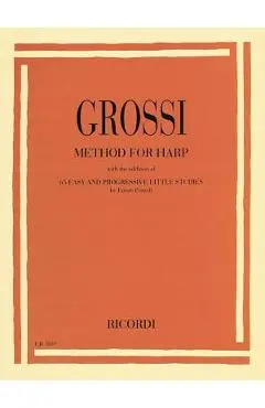 Method for Harp: With 65 Easy & Progressive Little Studies - Ettore Pozzoli