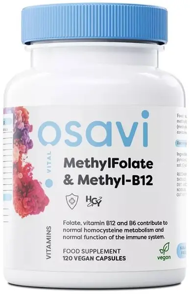 MethylFolate & Methyl-B12, 120 capsule, Osavi