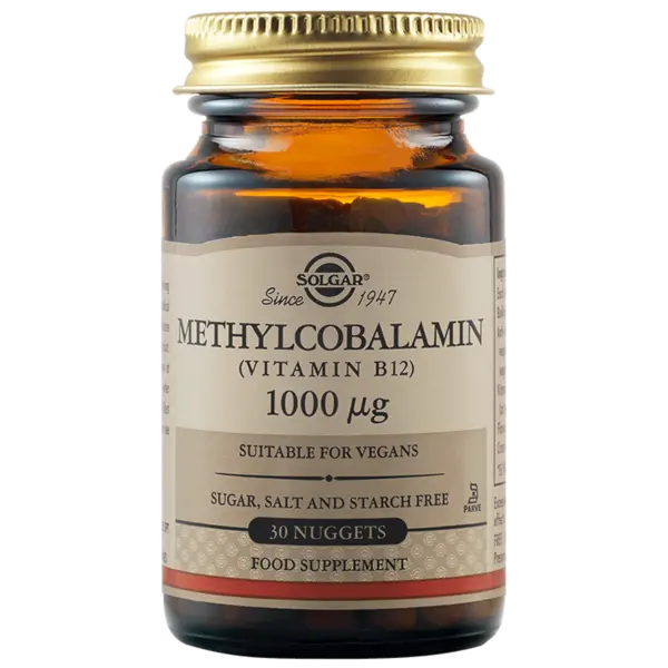 Metilcobalamina Vitamina B12 1000mcg, 30 tablete, Solgar